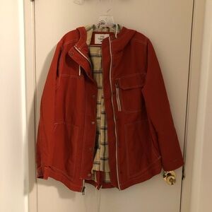 Toad&Co Men's Rust Orange Field Jacket with Hood
